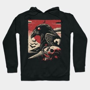 Crow and Skull Hoodie